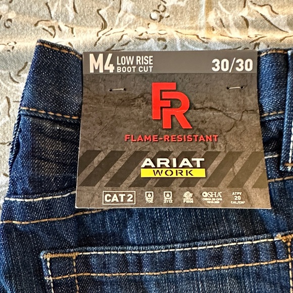 Ariat Other - Ariat Work M4 Men's Dark Blue Low Rise Bootcut Jeans 30/30 NWT